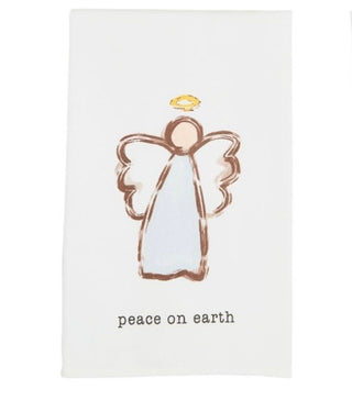 Mudpie Peace On Earth Angel Cotton Towel