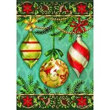 Glittering Ornaments Garden Flag