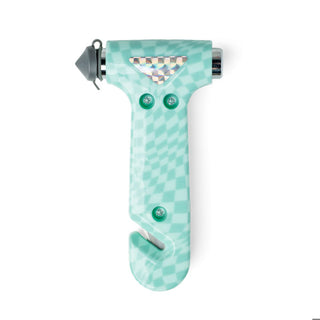 Mayday Charm Alarm 2-in-1 Emergency Escape Hammer Checkered