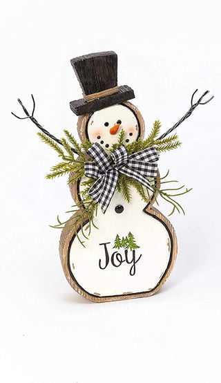 Resin Snowman w/Enamel