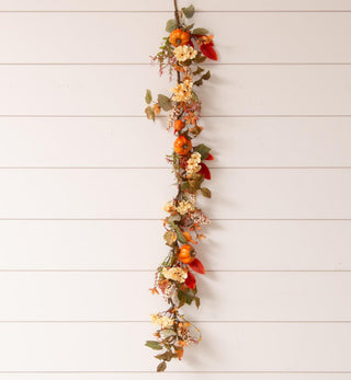 Fall Foliage Pumpkins & Berries Garland