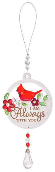 Ganz Cardinal Ornament I Am Always With You