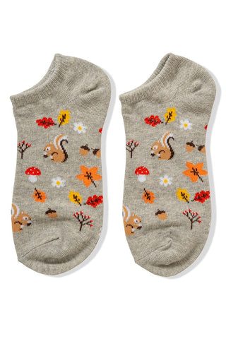 Zenana Autumn Ankle Socks Heather Gray