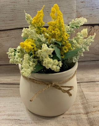 Wildflowers in Ceramic Pot