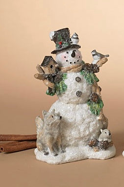 Woodland Snowman Figurine