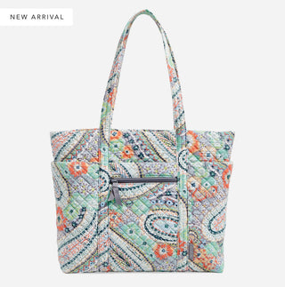 Vera Bradley Vera Commuter Tote in Citrus Paisley