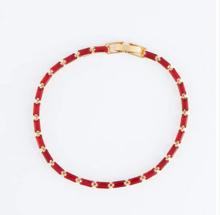 Howard's Stella Dainty Baguette Gemstone Bracelet