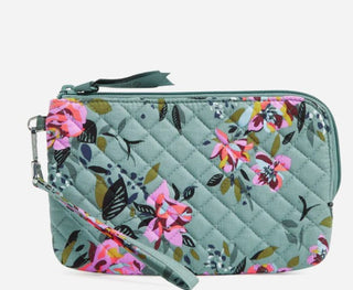Vera Bradley RFID Wristlet Rosy Outlook