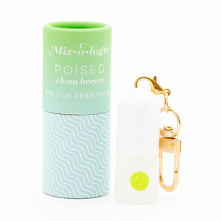 Mix-o-logie Mini Rollerball Perfume Keychain Poised (Clean Breeze)