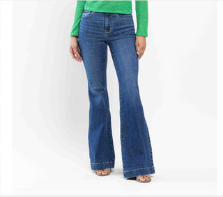 Judy Blue High Waist Wide Hem Flare 82443