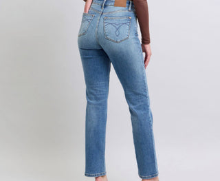 Judy Blue Vintage Light Wash Thermal Straight 82632