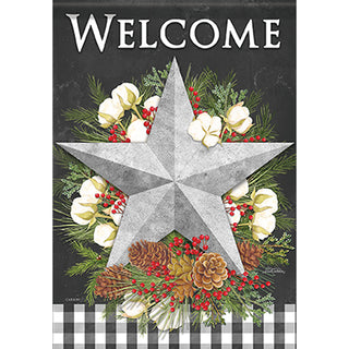 Farmhouse Christmas Glittertrends Garden Flag
