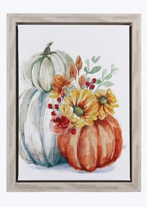 Pumpkins Painted Canvas Wall Art Style 2