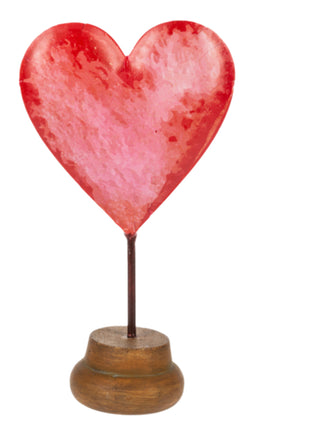 Watercolor Heart on Stand
