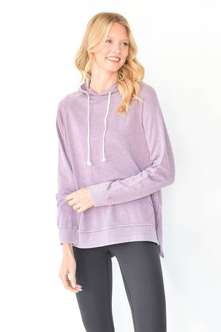 Sew in Love Mineral Wash Hoodie Lilac