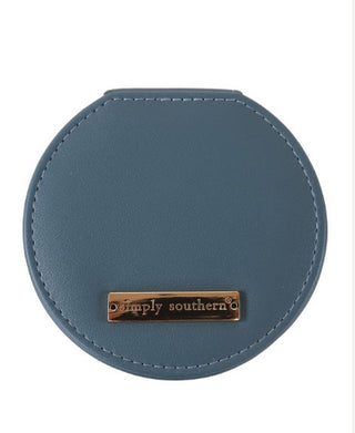 Simply Southern Miami Leather Jewelry Case Azur