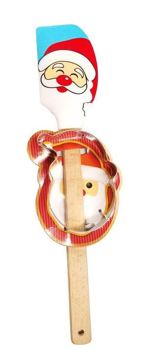Christmas Silicone Spatula w/Cookie Cutter