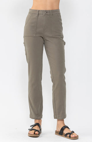 Judy Blue Utility Slim Fit Olive 88193