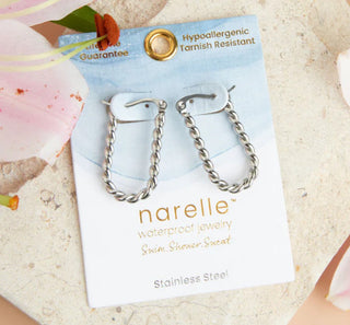 Howard's Narelle Waterproof Twisted Hoop Earrings Silver