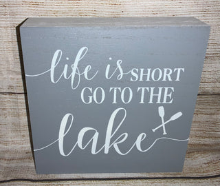 Lake Box Sign