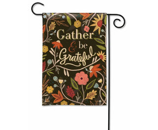 Gather & Be Grateful Garden Flag
