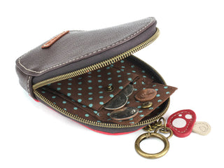Chala Mini Coin Purse Keychain Gnome Red 638