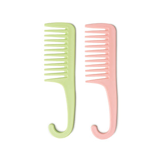 Lemon Lavender Knot Today Detangling Shower Comb Pink/Green