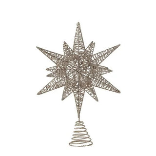 Glitter Metal Star Tree Topper