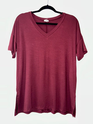 Sew in Love V Neck Short Sleeve Shirt