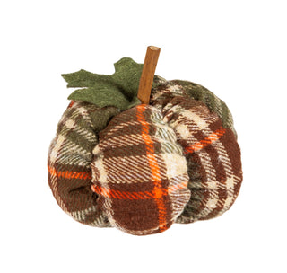 Plaid Plush Pumpkins