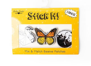Britt’s Knits Beanie Stick It Patch Set Butterfly
