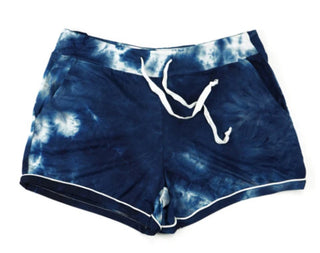 Navy Midnight Tie Dye Lounge Shorts