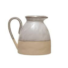 Stoneware Creamer w/Reactive Glaze