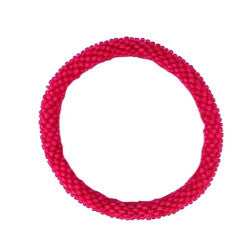Simply Southern Bead Bangle Pink Solid