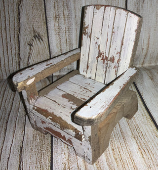 White Washed Wooden Beach Chair