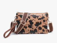Jen & Co Izzy Crossbody Cow/Tan M2056