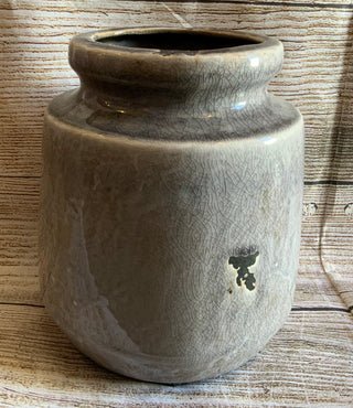 Gray Stoneware Vase