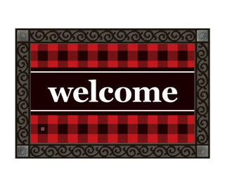 Buffalo Check Welcome MatMate