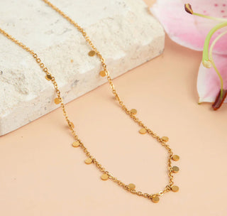 Howard's Narelle Waterproof Disc Chain Necklace Gold