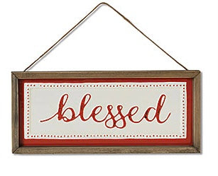 Wood & Metal Harvest Sign
