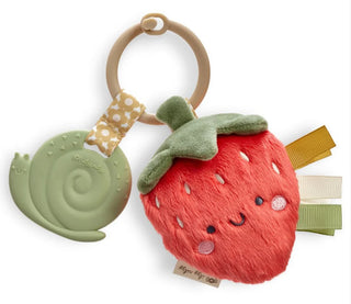 Itzy Ritzy Itzy Pal Plush + Teether Strawberry