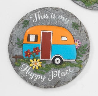 Camper Garden Stone