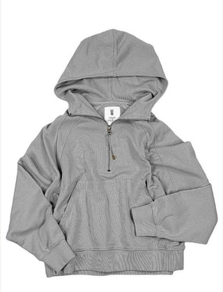 Simply Southern Hooded Pullover Scuba Heather Grey