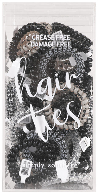 Simply Southern Hair Tie Black Speckle