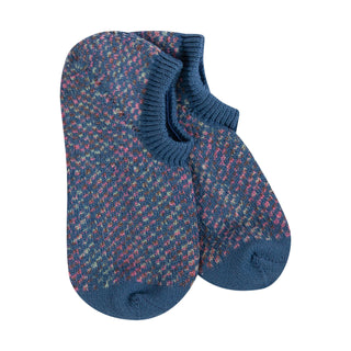 World’s Softest Socks Check No Show Denim Multi