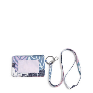 Vera Bradley Zip ID Lanyard Palm Floral