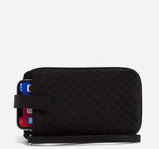 Vera Bradley Microfiber RFID Smartphone Wristlet Classic Black