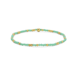 My Fun Colors Crystal Beaded Bracelet Sea Mist Gold