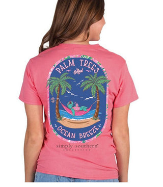 Simply Southern T-Shirt Palm Conch  Medium