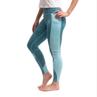 Fit Kicks Cross Over Active Leggings Aqua
